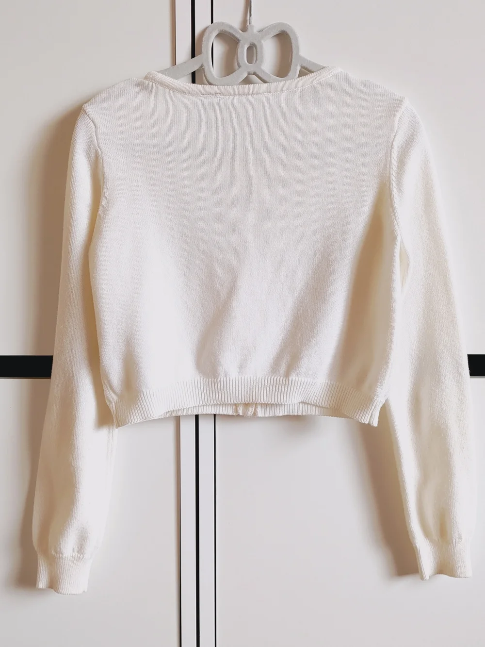 The Children's Place Ivory Pearl Collar Cardigan